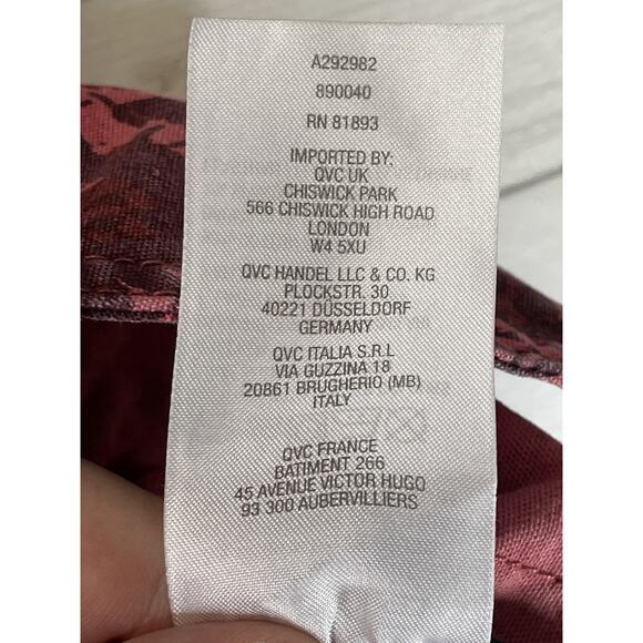 G.I.L.I. Blazer Womens 14 Pink Snakeskin One Button Stretch Animal Print - Picture 9 of 10